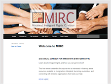 Tablet Screenshot of marylandimmigrantrightscoalition.org